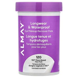 Almay, Eye Makeup Remover Pads, Longwear & Waterproof, 120 Pads