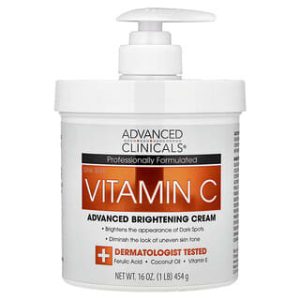 Advanced Clinicals, Vitamin C, Advanced Brightening Cream, 16 oz (454 g)