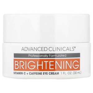 Advanced Clinicals, Brightening Vitamin C + Caffeine Eye Cream, 1 fl oz (30 ml)