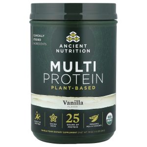 Ancient Nutrition, Multi Protein, Plant Based, Vanilla, 1.2 lb (543 g)