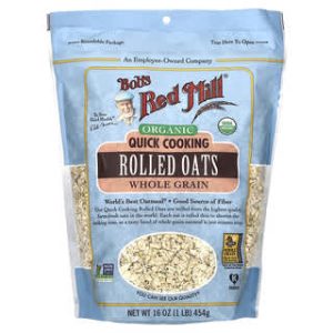 Bob's Red Mill, Organic Quick Cooking Rolled Oats, Whole Grain, 16 oz (454 g)