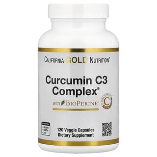 California Gold Nutrition, Curcumin C3 Complex® with BioPerine®, 120 Veggie Capsules