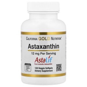 California Gold Nutrition, Astaxanthin, Astalif® Pure Icelandic, 12 mg, 120 Veggie Softgels
