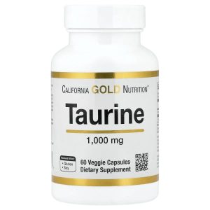 California Gold Nutrition, Taurine, 1,000 mg, 60 Veggie Capsules