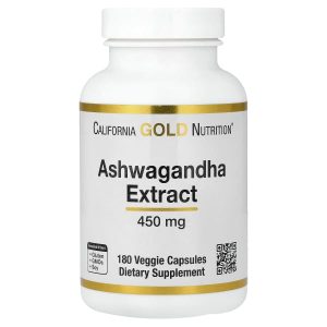 California Gold Nutrition, Ashwagandha, 450 mg, 180 Veggie Capsules