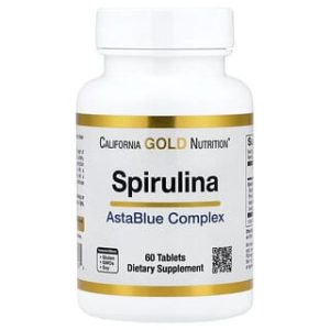 California Gold Nutrition, Spirulina, Organic AstaBlue Complex Blend, 60 Tablets