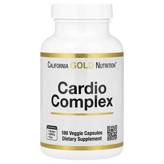 California Gold Nutrition, Cardio Complex with CardioAmino Blend, CardioPhyto Blend and Coenzyme Q10, 180 Veggie Capsules