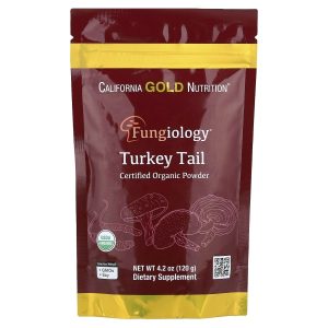 California Gold Nutrition, Fungiology®, Certified Organic Turkey Tail Powder, 4.2 oz (120 g)