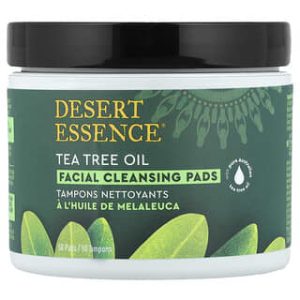 Desert Essence, Facial Cleansing Pads, Tea Tree Oil, 50 Pads