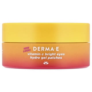 Derma E, Vitamin C Bright Eyes Hydro Gel Patches, For All Skin Types, 60 Gel Patches