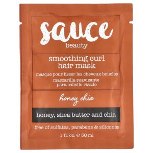Sauce Beauty, Smothing Curl Hair Mask, Honey Chia, 1 fl oz (30 ml)