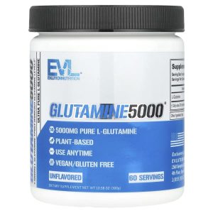 EVLution Nutrition, Glutamine5000®, Unflavored, 10.58 oz (300 g)