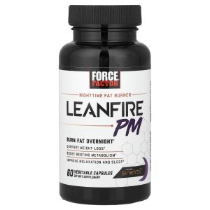 Force Factor, LeanFire PM™, Nighttime Fat Burner, 60 Vegetable Capsules