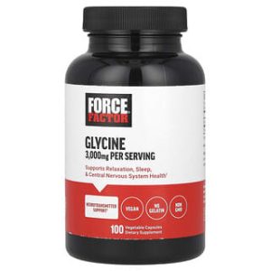 Force Factor, Glycine, 100 Vegetable Capsules (1,000 mg per Capsule)