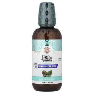 GuruNanda, Natural Oil Pulling Oral Rinse, Farmed Mint™, 16 fl oz (473 ml)