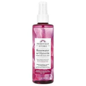 Heritage Store, Rosewater & Glycerin, Hydrating Facial Mist, 8 fl oz (237 ml)