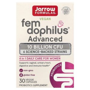Jarrow Formulas, Vegan Fem Dophilus®, Advanced, 30 Veggies Capsules
