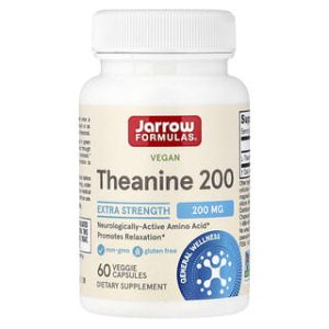 Jarrow Formulas, Vegan Theanine 200, 200 mg, 60 Veggie Capsules