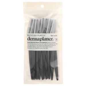 Kitsch, Recycled Plastic Dermaplaner, Black, 12 Count