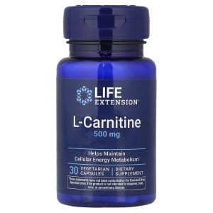 Life Extension, L-Carnitine, 500 mg, 30 Vegetarian Capsules