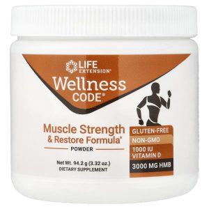 Life Extension, Wellness Code®, Muscle Strength & Restore Formula Powder, 3.32 oz (94.2 g)