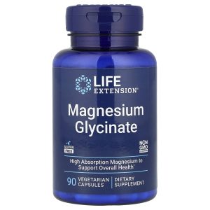 Life Extension, Magnesium Glycinate, 90 Vegetarian Capsules (105 mg per Capsule)