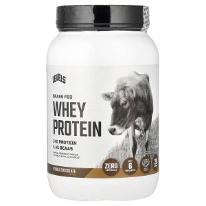 Levels, Grass Fed Whey Protein Powder, Double Chocolate, 2 lb (907 g)