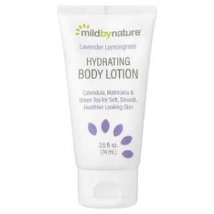 Mild By Nature, Hydrating Body Lotion, Lavender Lemongrass, 2.5 fl oz (74 ml)
