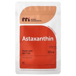 Micro Ingredients, Astaxanthin, 12 mg, 60 Softgels