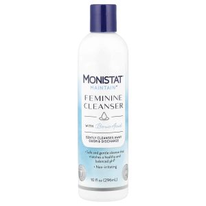 Monistat, Maintain™, Feminine Cleanser with Boric Acid, Fragrance Free, 10 fl oz (296 ml)