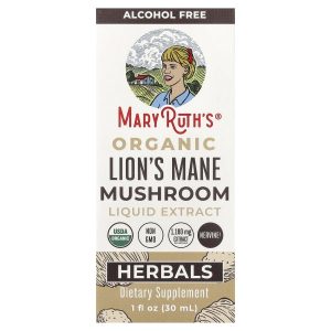 MaryRuth's, Organic Lion's Mane Mushroom Liquid Extract, Alcohol Free, 1 fl oz (30 ml)