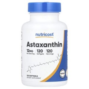 Nutricost, Astaxanthin, 12 mg, 120 Softgels