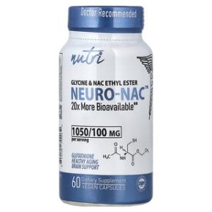 Nutri, NEURO-NAC™, Glycine & NAC Ethyl Ester, 60 Vegan Capsules