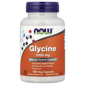 NOW Foods, Glycine, 100 Veg Capsules (1,000 mg per Capsule)