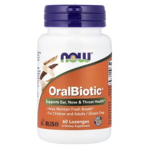 NOW Foods, OralBiotic®, 60 Lozenges