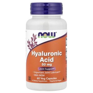 NOW Foods, Hyaluronic Acid With MSM, 60 Veg Capsules