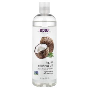 NOW Foods, Solutions, Liquid Coconut Oil, Pure Fractionated, 16 fl oz (473 ml)