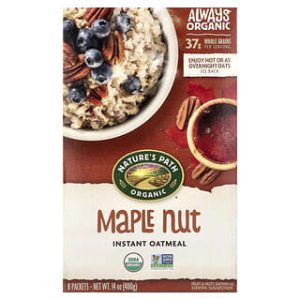 Nature's Path, Organic Instant Oatmeal, Maple Nut, 8 Packets, 14 oz (400 g)