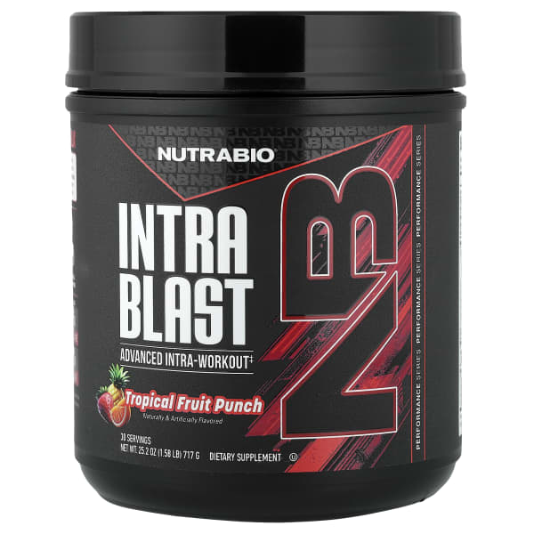 NutraBio, Intra Blast, Advanced Intra-Workout, Tropical Fruit Punch, 1.58 lb (717 g)