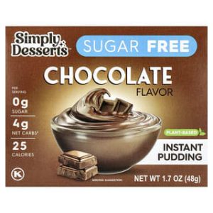 Simply Desserts, Plant-Based Instant Pudding, Chocolate, 1.7 oz (48 g)