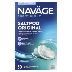 Navage, Saltpod® Original, Congestion Relief, 30 Saline Concentrate Capsules