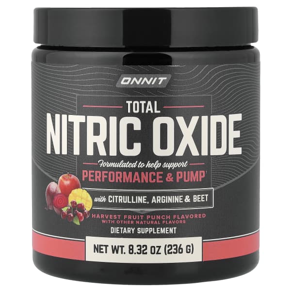 Onnit, Total Nitric Oxide with Citrulline, Arginine & Beet, Harvest Fruit Punch, 8.32 oz (236 g)