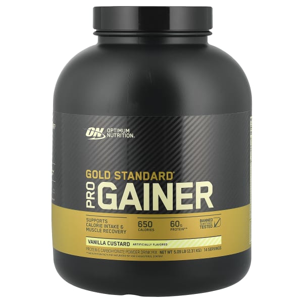 Optimum Nutrition, Gold Standard® Pro Gainer, Vanilla Custard, 5.09 lb (2.31 kg)
