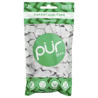 The PUR Company, Chewing Gum, Spearmint, 55 Pieces, 2.72 oz (77 g)