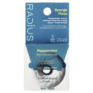 RADIUS, Sponge Floss, Peppermint, 55 yds (50 m)