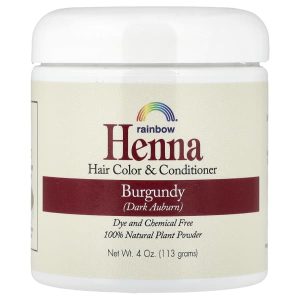 Rainbow Research, Henna, Hair Color and Conditioner, Burgundy (Dark Auburn), 4 oz (113 g)