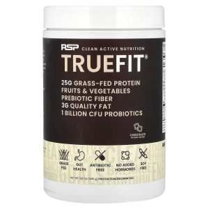 RSP Nutrition, TrueFit®, Grass-Fed Protein Powder Drink Mix, Chocolate, 1.9 lbs (860 g)