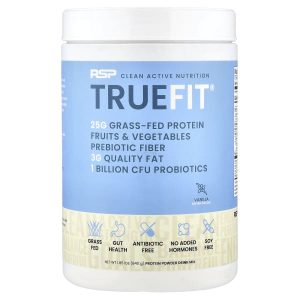 RSP Nutrition, TrueFit®, Grass-Fed Protein Powder Drink Mix, Vanilla, 1.85 lbs (840 g)