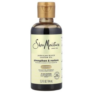 SheaMoisture, Jamaican Black Castor Oil, Strengthen & Restore Shampoo, 3.2 fl oz (94 ml)