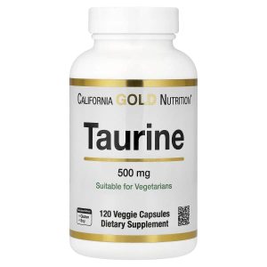 California Gold Nutrition, Taurine, 120 Veggie Capsules (500 mg per Capsule)